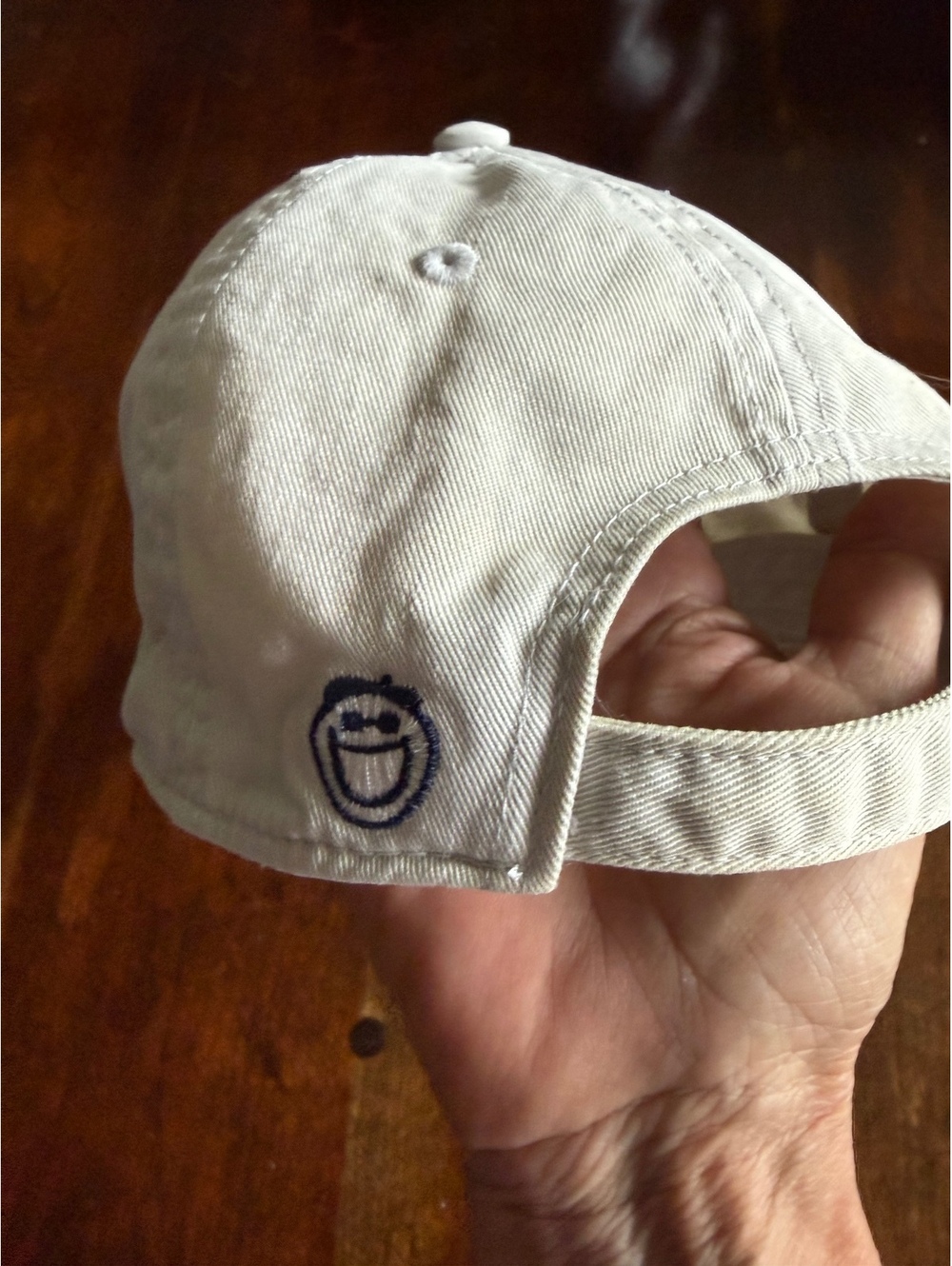 Life is Good Beige Adjustable Cap with Dog and Campfire Embroidery - Picture 6 of 6